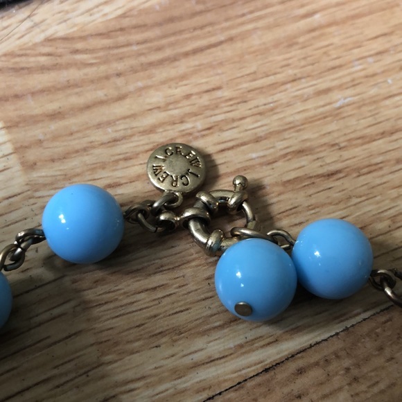 4/$20 Layered Blue Beads Chunky Necklace - Picture 2 of 2